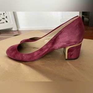 Burgundy Suede Ann Taylor Shoes